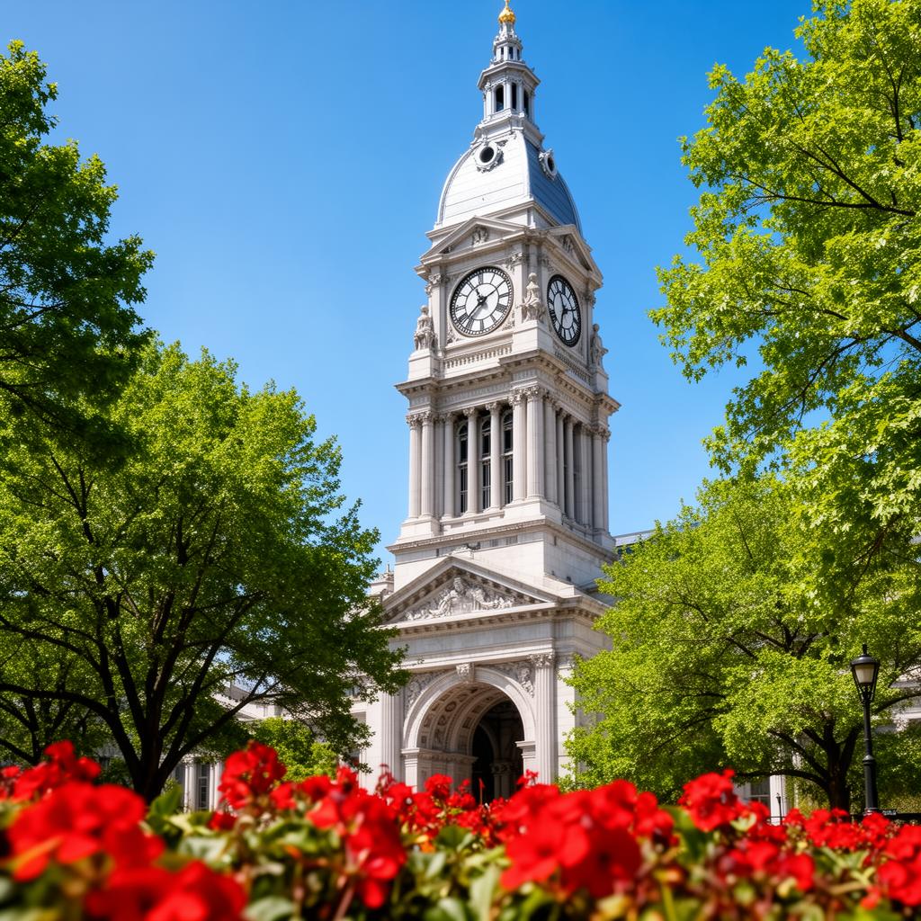 Philadelphia City Hall clock tower